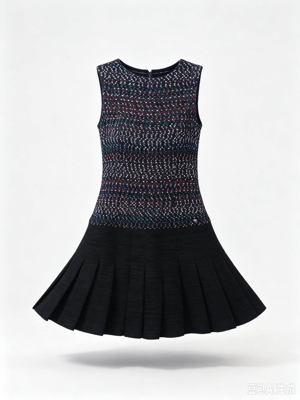 Chanel sleeveless tweed dress